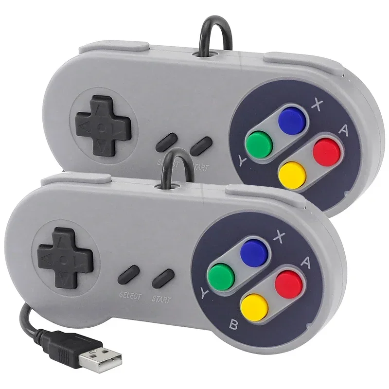 Retro Gaming Raspberry Pi - USB-Gamepad, Retro-Gaming-Joystick, kabelgebundener Controller für Linux-Game-PC,