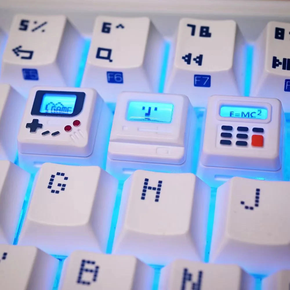 Retro Gaming Kit - K-04 3-in-1 Kreatives Retro Transparentes Tastenkappen-Set