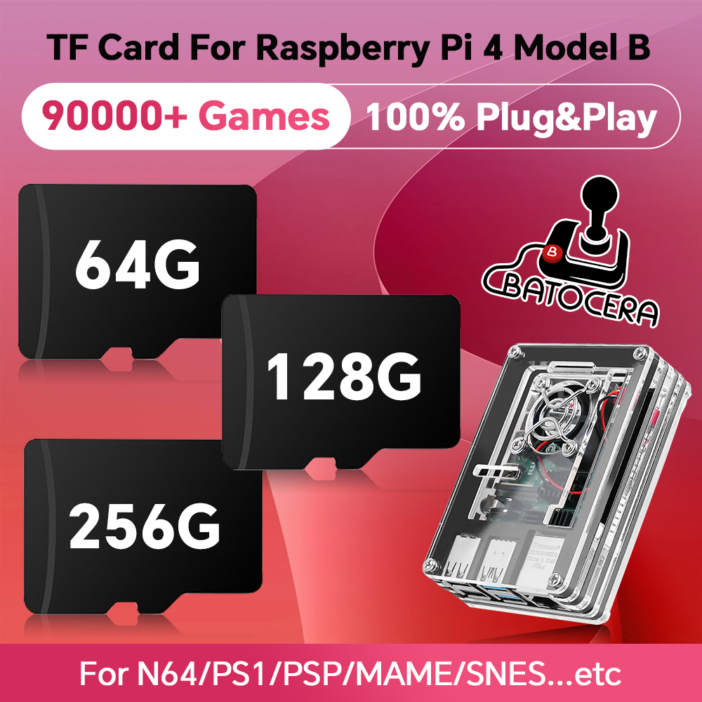 Retro Gaming Raspberry Pi - Retro-Spielkarte für Raspberry Pi 4 Modell