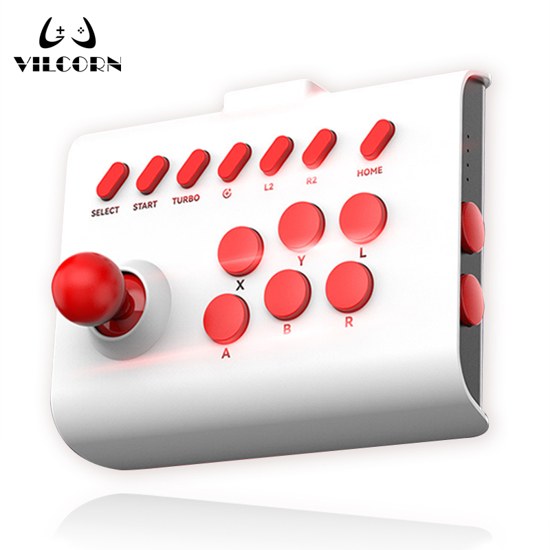Arcade Stick Joystick - BSP-Y01 Arcade-Joystick, kabelloser Gaming-Controller für PC/Android/ios/Switch/PS3/PS4,