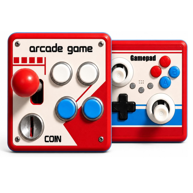 Arcade Stick Joystick - Bohrfreie Lichtschalterabdeckung Retro-Arcade-Spiele-Schalterplatte Dekor Joystick-Wandschalterplatte als