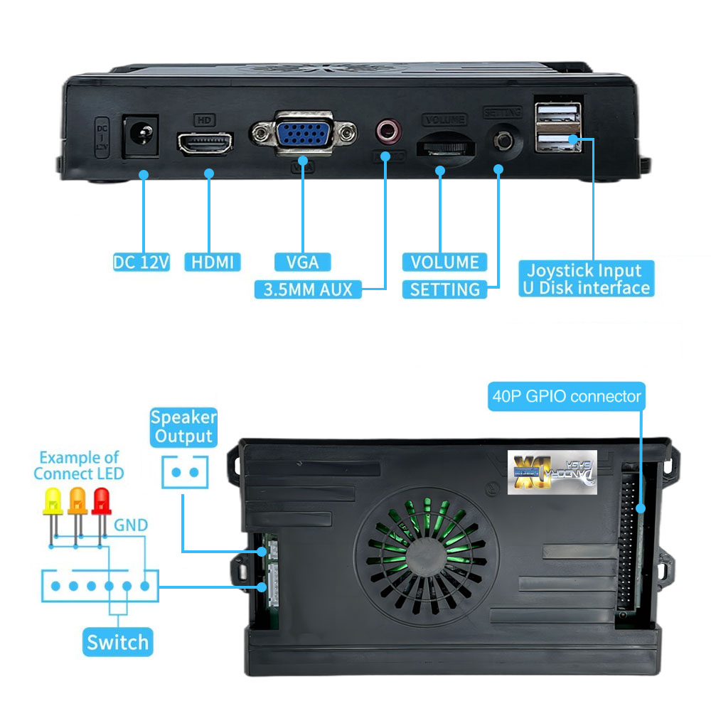 9800 in 1 Pandora Saga DX 2 pl – Arcade Button Kit Bewertung und Preis