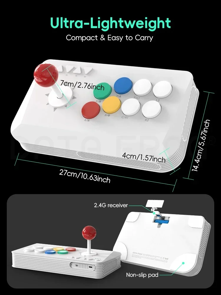DATA FROG 2.4G Kabelloser Ergo – Arcade Stick Joystick Bewertung und Preis