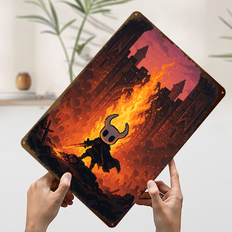 Ritter vor einem Burgfeuer Dru – Retro Knight Gaming Bewertung und Preis