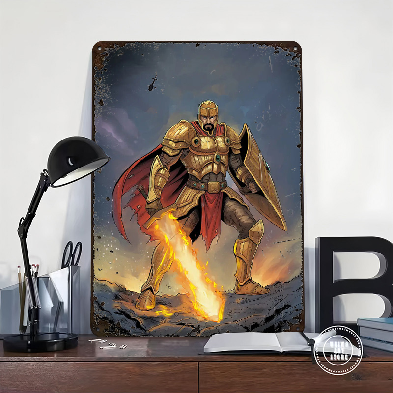 Goldener Ritter mit Flammendem – Retro Knight Gaming Bewertung und Preis