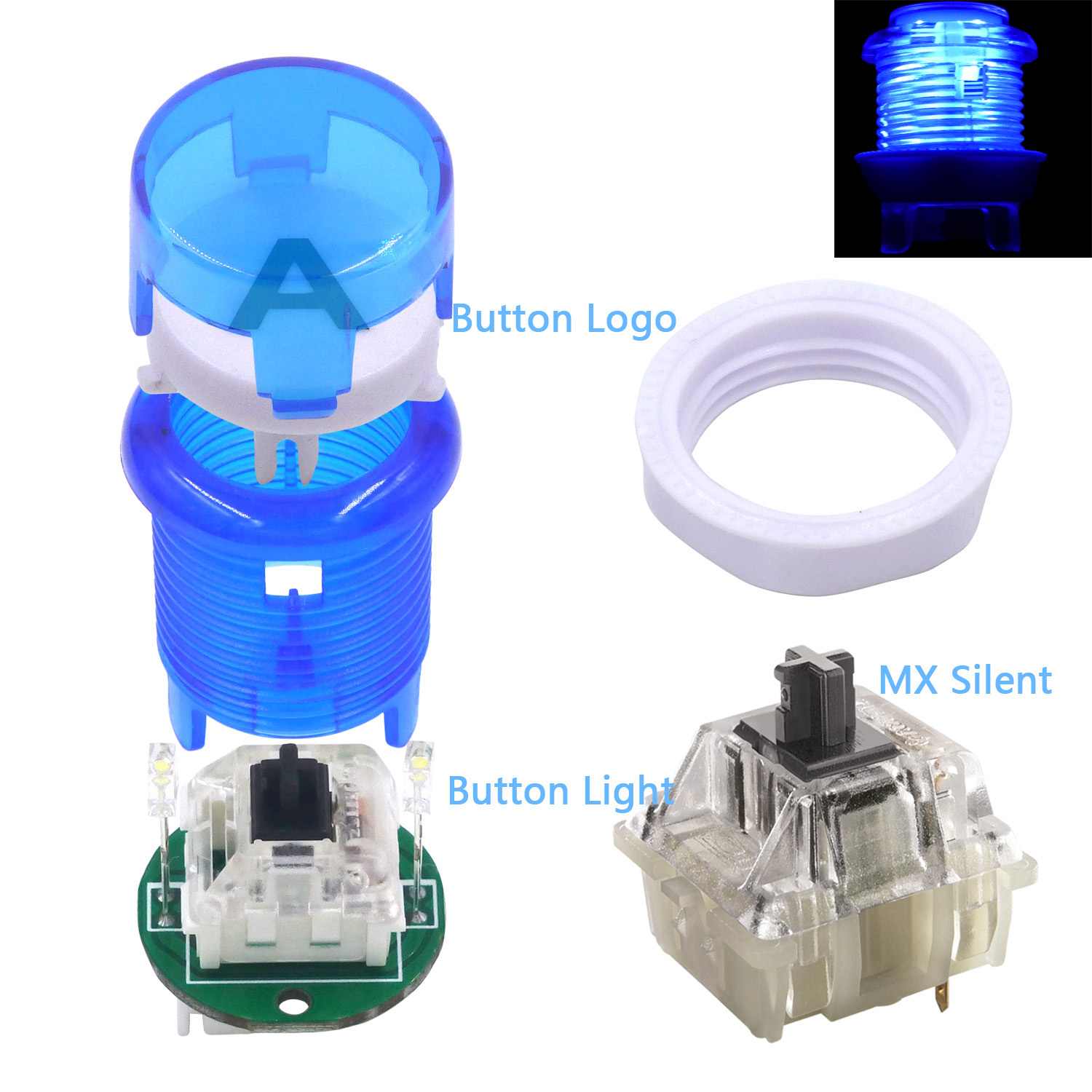 SJ @ JX Arcade Spiel LED Contr – Arcade Button Kit Bewertung und Preis