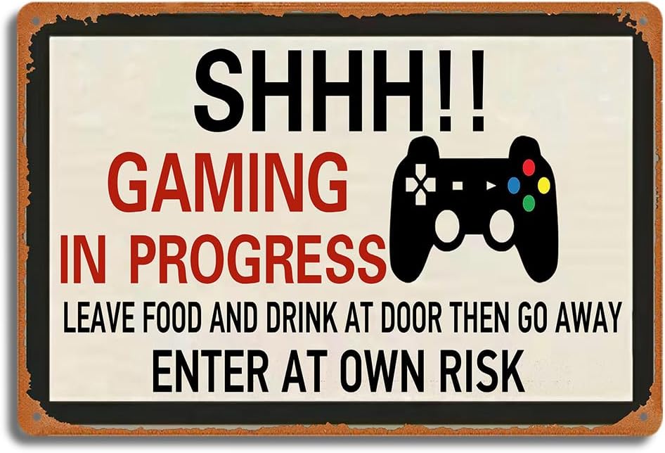 Retro Gaming Metallblechschild – Retro Gaming Decor Bewertung und Preis
