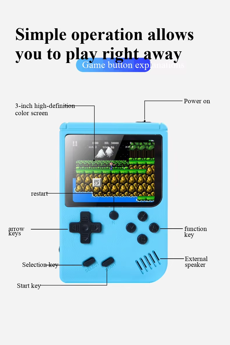NEUE 3 Zoll Tragbare Retro Min – Retro Gaming Design Bewertung und Preis