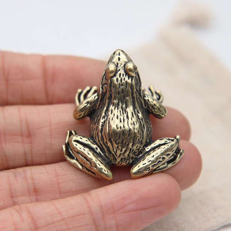Metall-Messing-Frosch-Miniatur – Retro Gaming Decor Bewertung und Preis