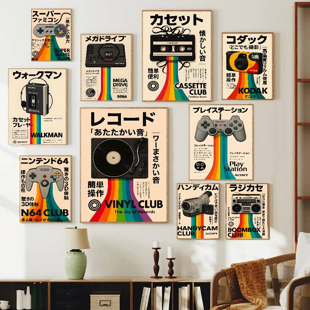 Vintage Nostalgisches Spielkon – Retro Gaming Wallpaper Bewertung und Preis